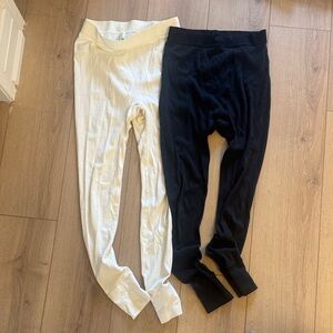 SKIMS Black and White Leggings